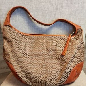 Coach Tan and Orange Women's Bag